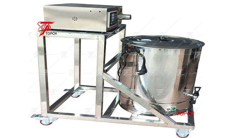 Semi automatic magnetic pump candel hot wax filling machine 