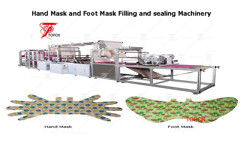 automaitc cosmetic hand foot mask making machine factory