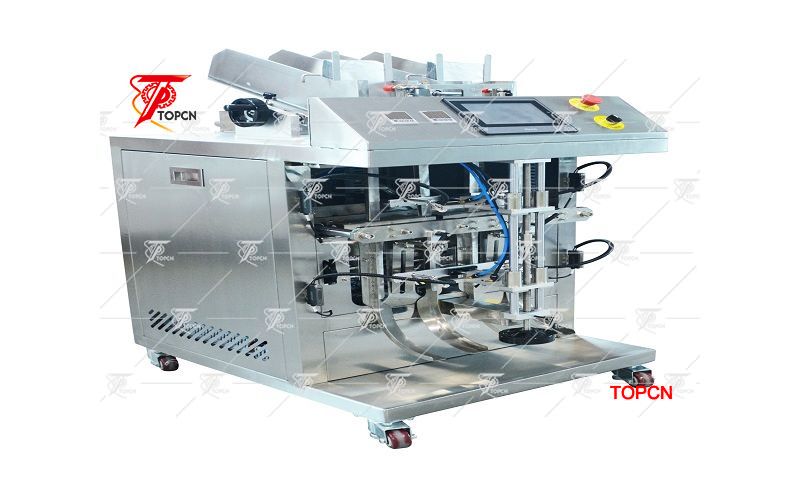 TWO HEADS FACE MASK FILLING AND SEALING MACHINE