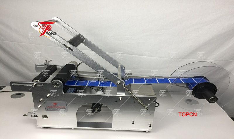 Manual Glass Plastic Round Bottle Labeling Machine 