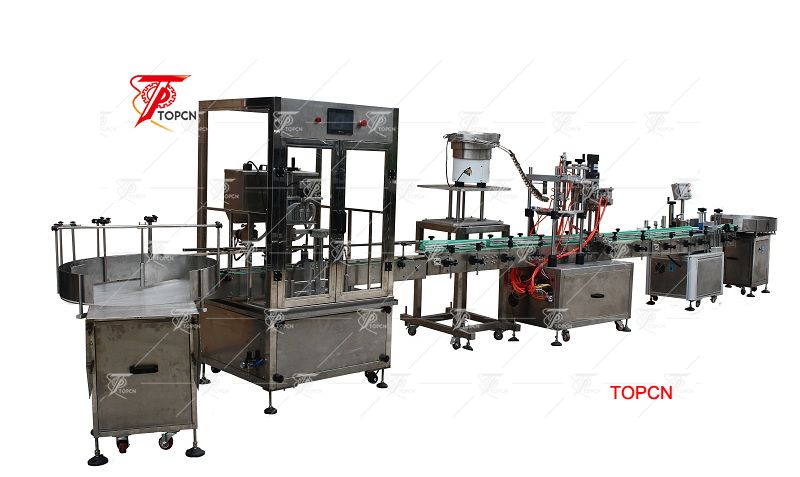 Automatic Spray Bottle Filling Capping and Labeling Machine