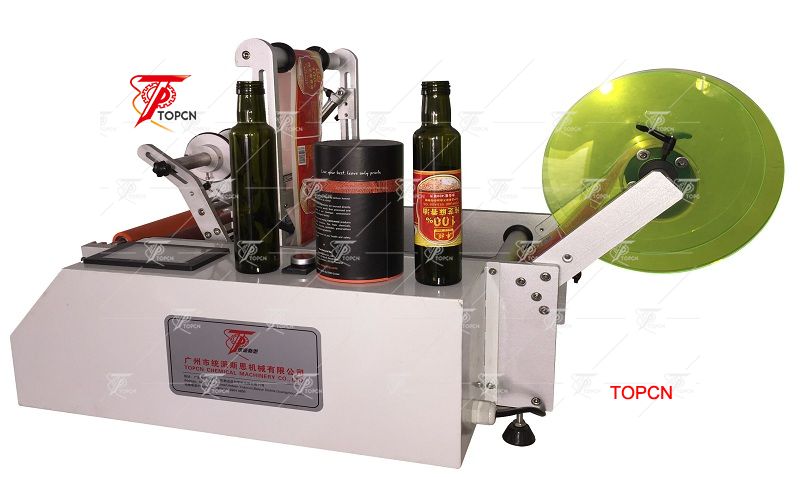 Semi automaitc used wine bottle labeling machine for sale