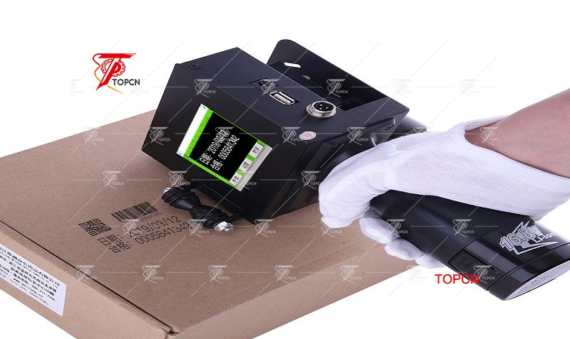 Handheld egg date coder inkjet bar code machine