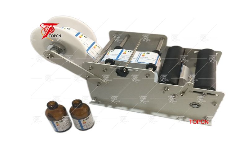 Manual tabletop round bottle labeling machine manufacturer