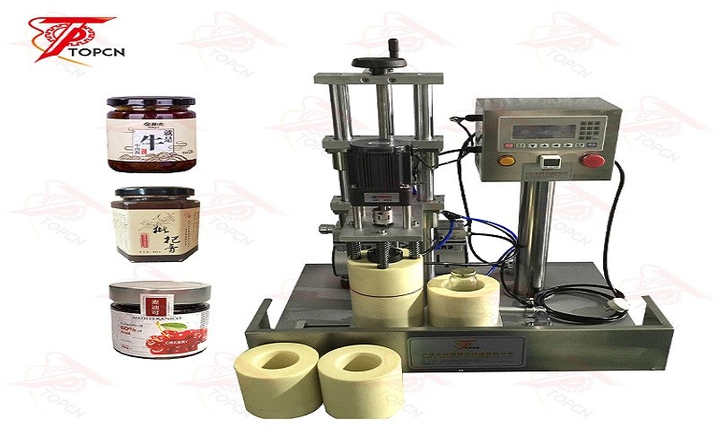 Semi Automatic Vacuum Jar Capping Machine