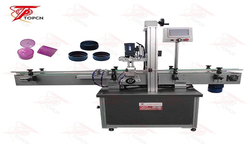 Automatic Screw Sprays Glass Bottle Capping Machine 