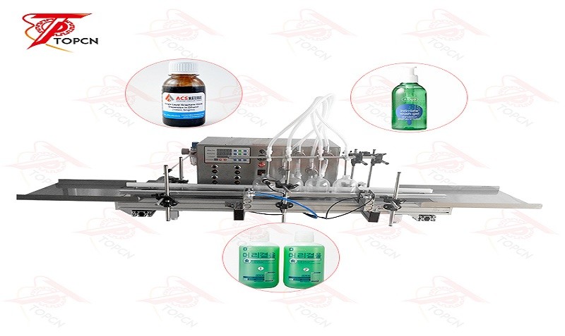 Automatic desktop magnetic pump liquid filling machine  