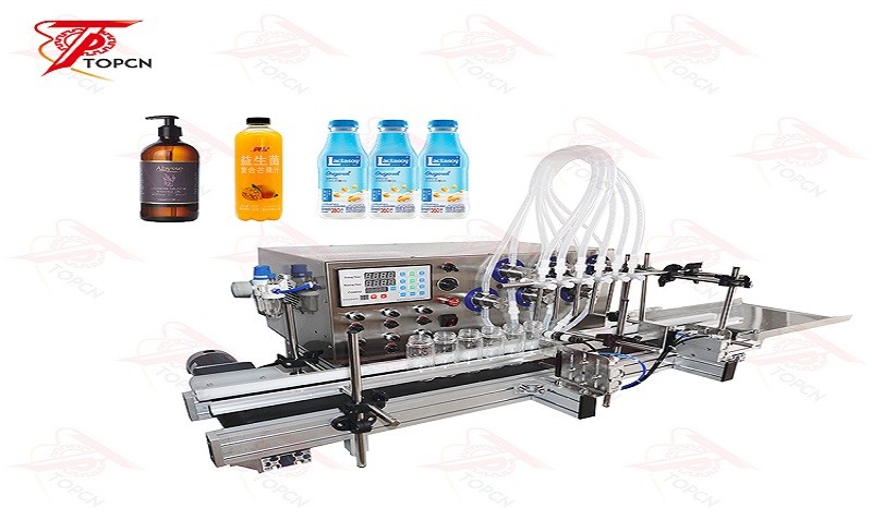 TAFM-607A  Desktop 6 Heads Magnetic Pump Liquid Filling Machine 