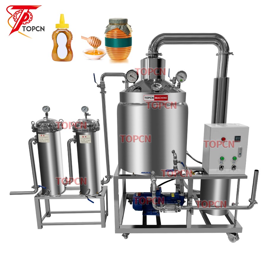 500L Bee Honey Concentration Filtering Sieve Processing Machine Honey Concentration Tank 