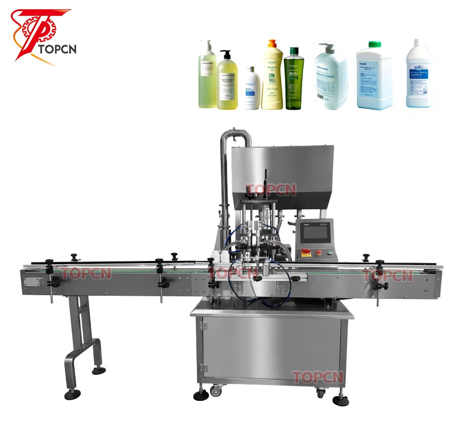 Factory Direct Sales Custom Automatic Double Head Servo Motor Rotor Pump Gear Pump Filling Machine 