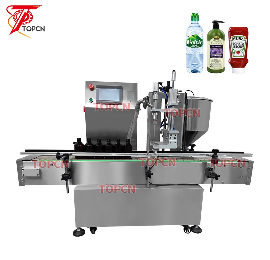 Automatic Rotor Lobe Pump Filler High Viscosity Lotion Face Cream Bottle Paste Filling Machine  