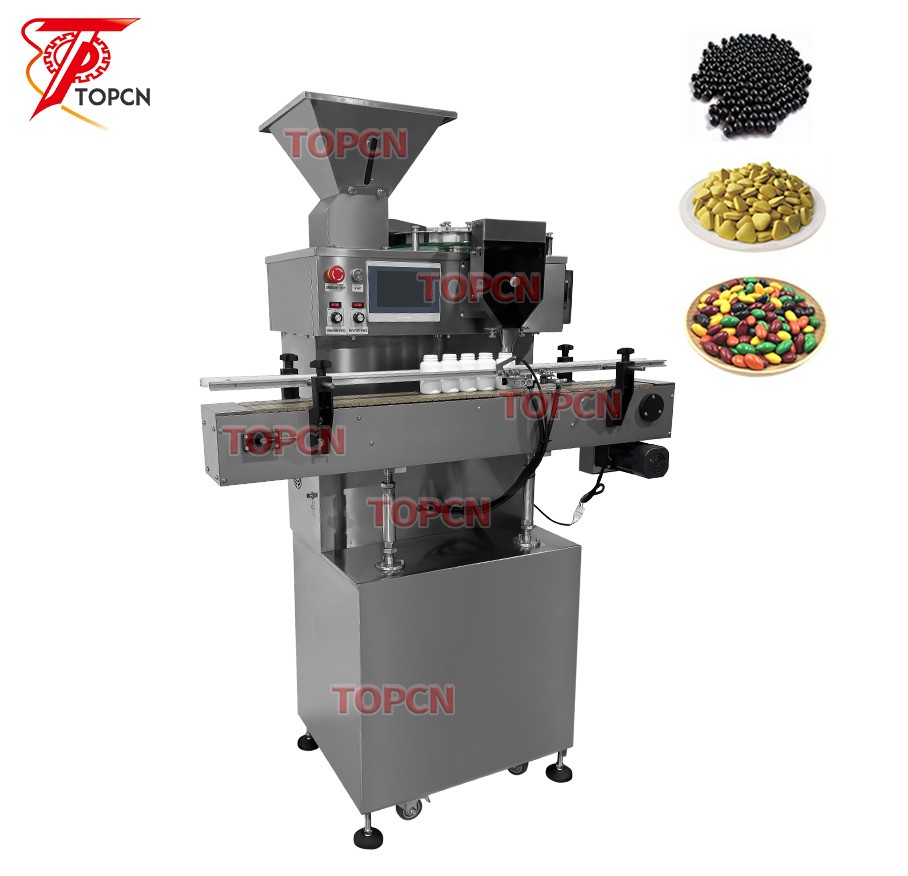 Good Quality Electronic Counter 00# 5# Capsule Tablet 25mm Diameter Pill Counting Machine With Conveyor  