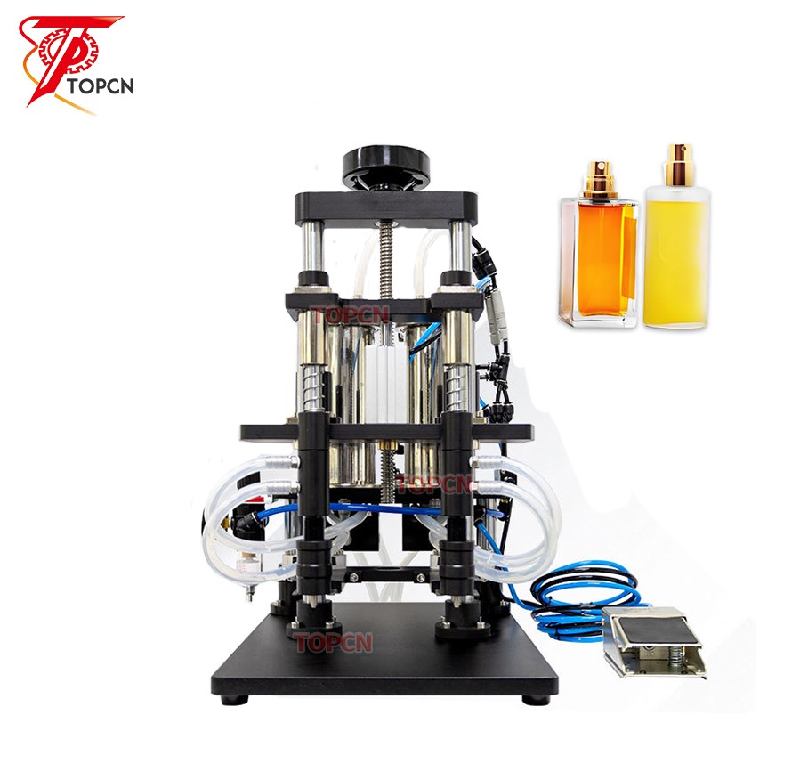 Semi Automatic Vacuum Cosmetics Hair Care Fruit Juice Mineral Water Oral Liquid Perfume Filling Machine 