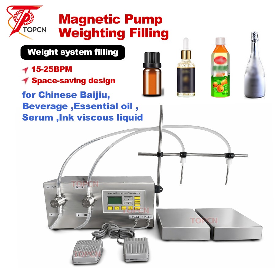 Semi Automatic Desktop Oil Bottle Weighing Filling Machine Semi Automatic Desktop Oil Bottle Weighing Filling Machine