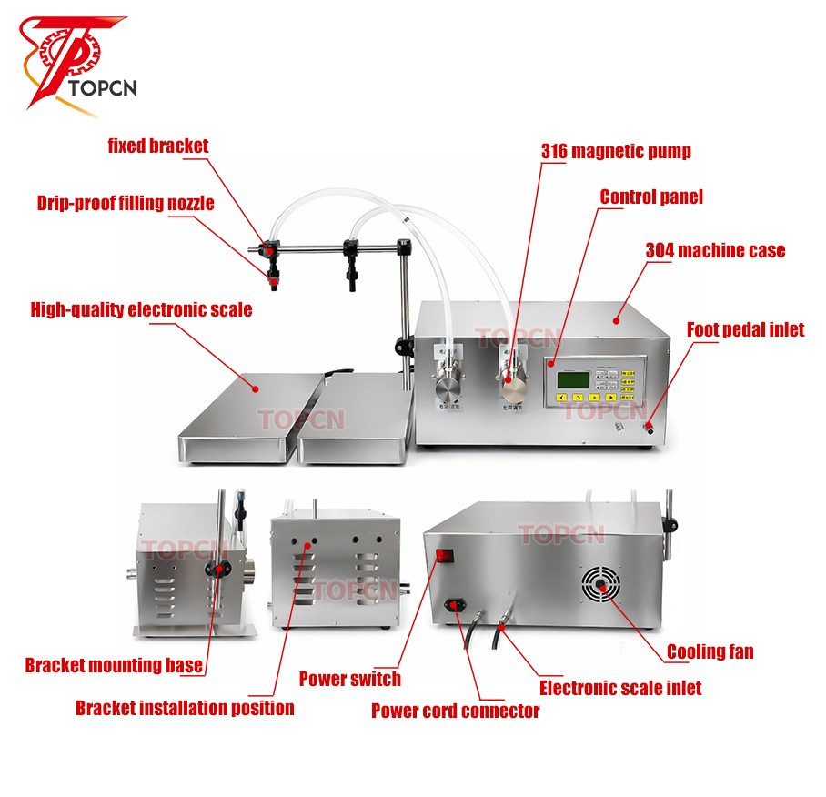 Semi Automatic Desktop Oil Bottle Weighing Filling Machine Semi Automatic Desktop Oil Bottle Weighing Filling Machine