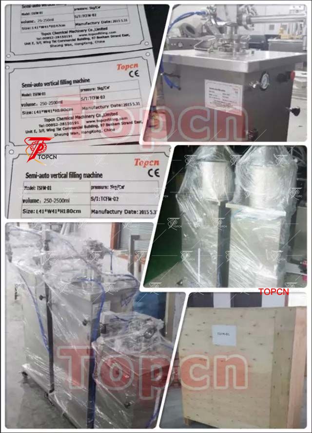 Semi automatic pneumatic bottle filler piston jar filling machines
