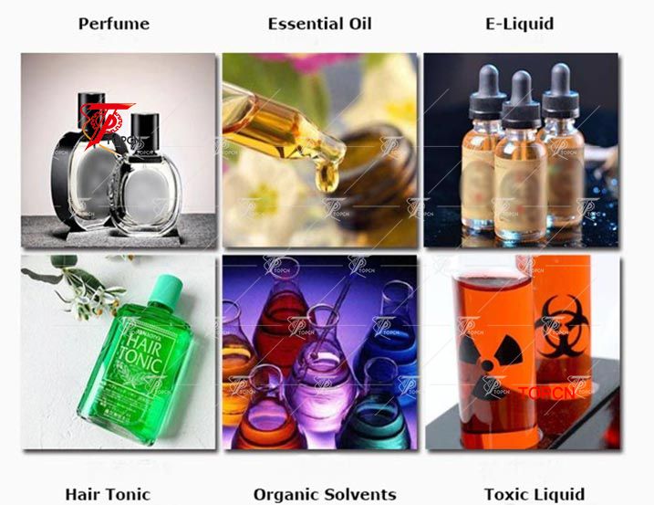 Magnetic Pump acetone filling machine, Disinfection water wine filler automatic ink filling machine with 2 nozzles 2Lmin