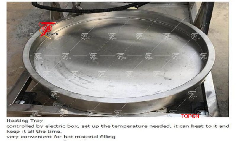 Semi automatic magnetic pump candel hot wax filling machine