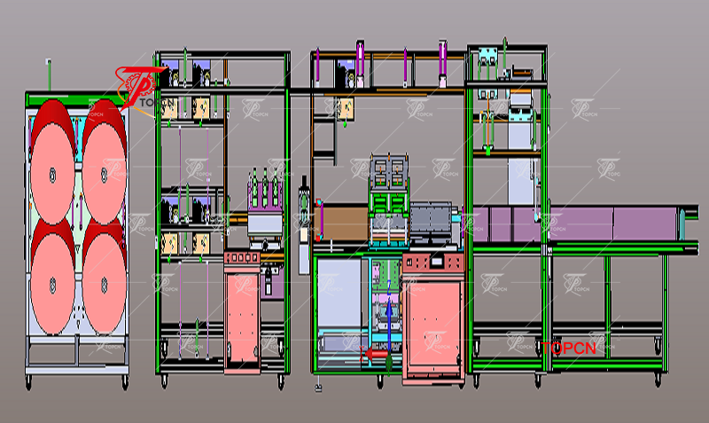 automaitc cosmetic hand foot mask making machine factory