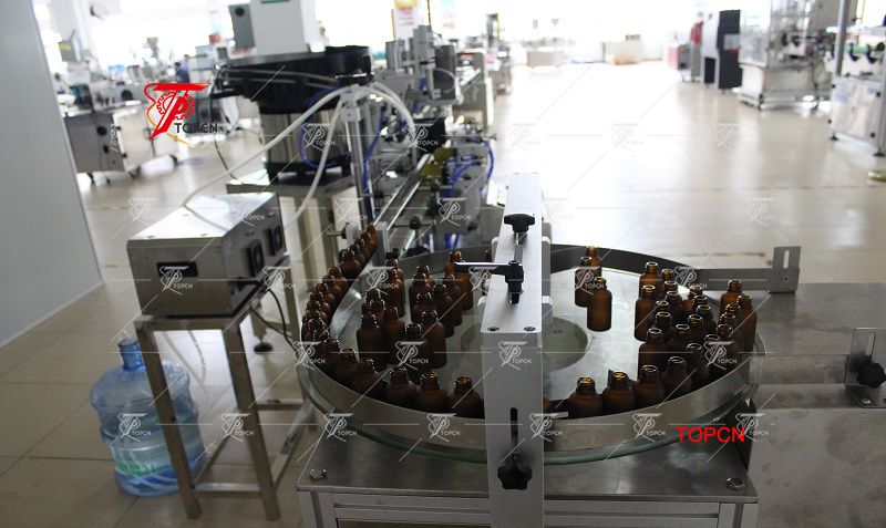 Automatic 5-30ml dropper bottle filing capping machine