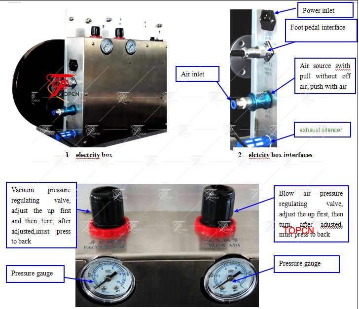 Semi automatic flat bottle labeling machine for flat surface