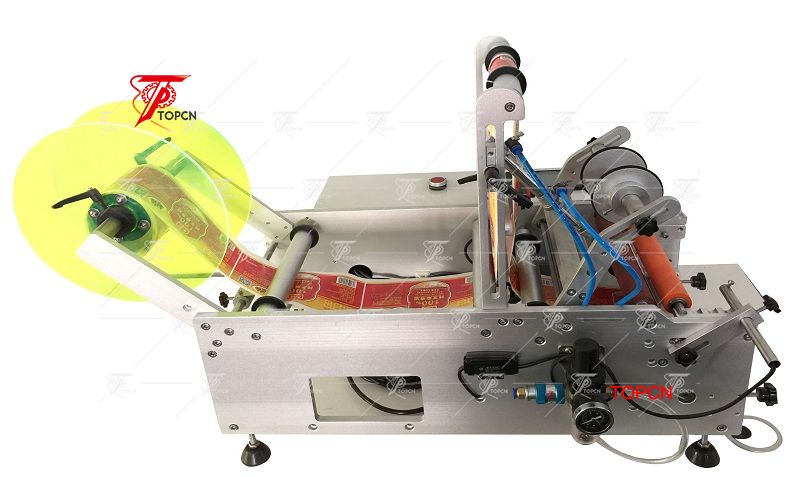 Semi automaitc used wine bottle labeling machine for sale