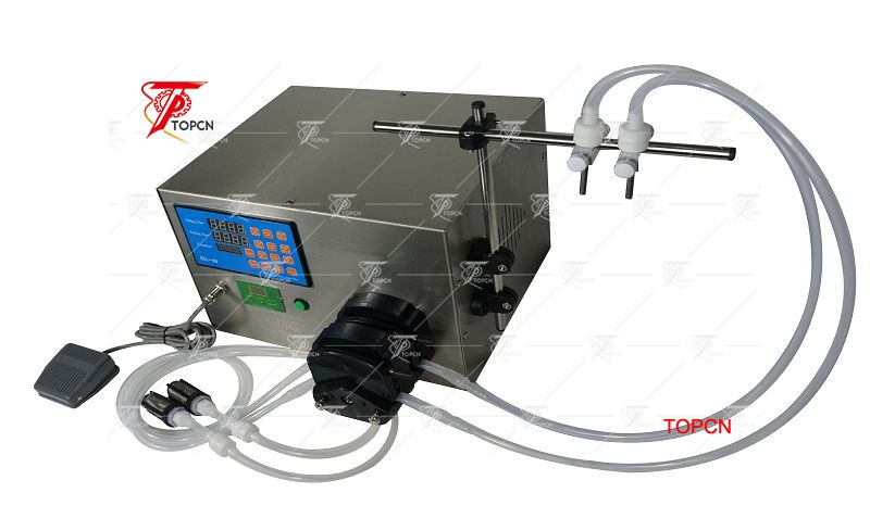 2 Heads Perfume Water Juice Essential Oil Peristaltic Pump Liquid Filling Machine 3-2500ml