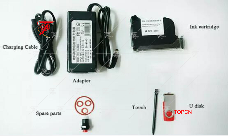 Handheld egg date coder inkjet bar code machine
