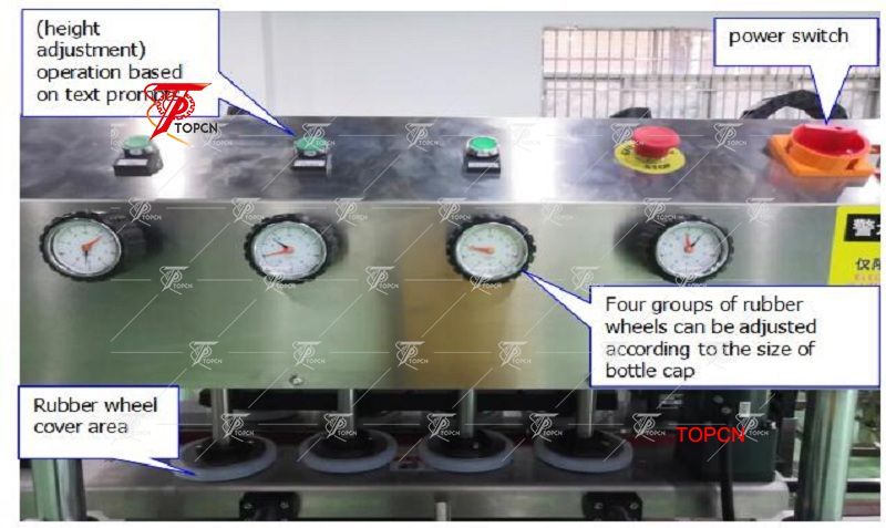 High Speed Inline Automatic Bottle Capping Machine with Conveyor
