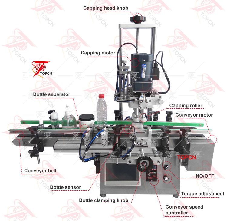 Pneumatic Desktop Screw Automatic Capping Machine